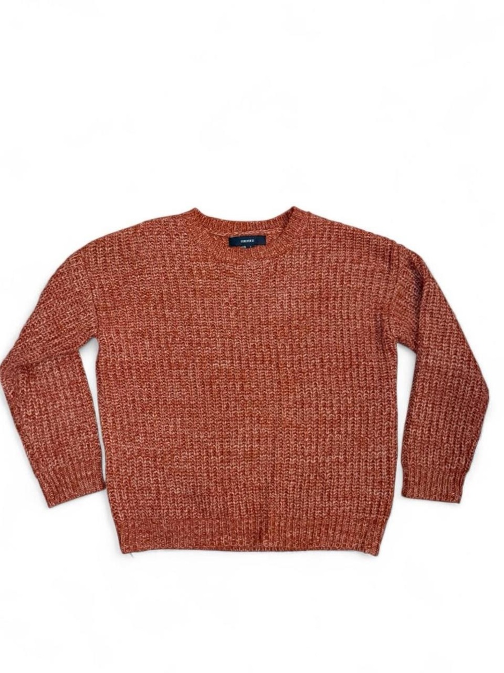 Forever 21 Women’s Crewneck Sweater in Rust Super Soft Fall Pullover